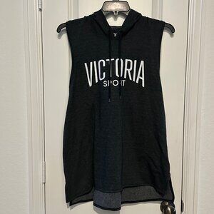Victoria Sport Sleeveless Hoodie Charcoal Heather XL/XXL